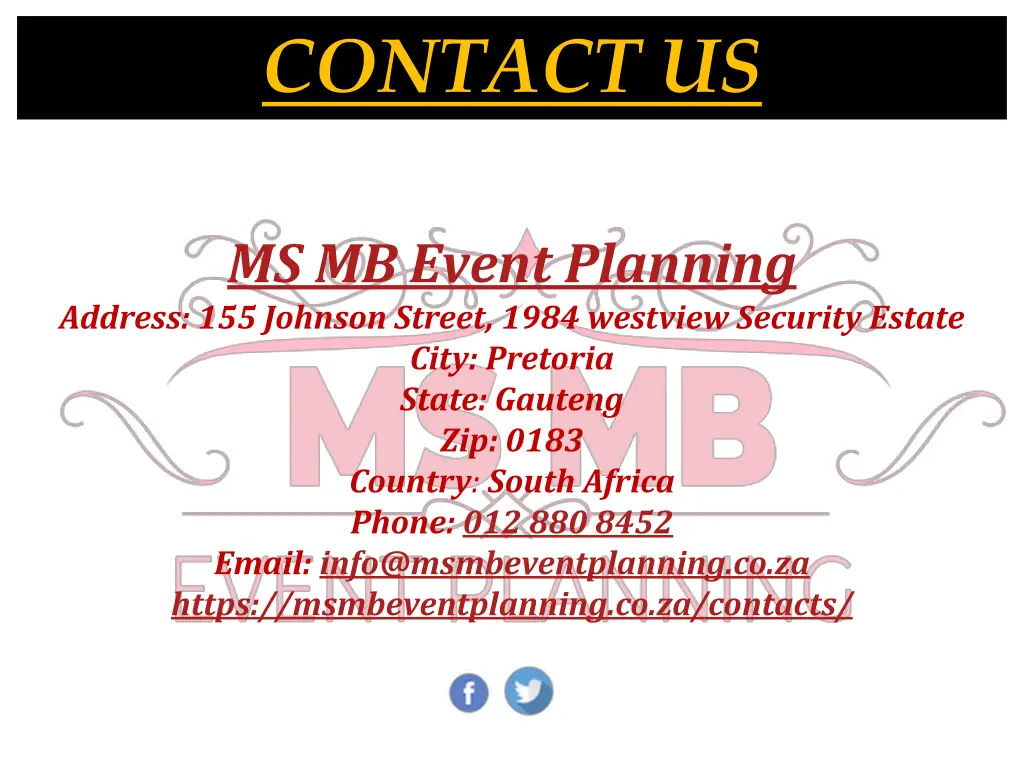 contact us