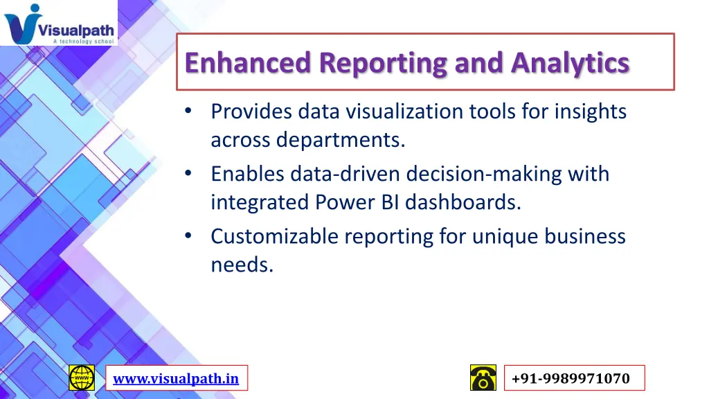 enhanced reporting and analytics