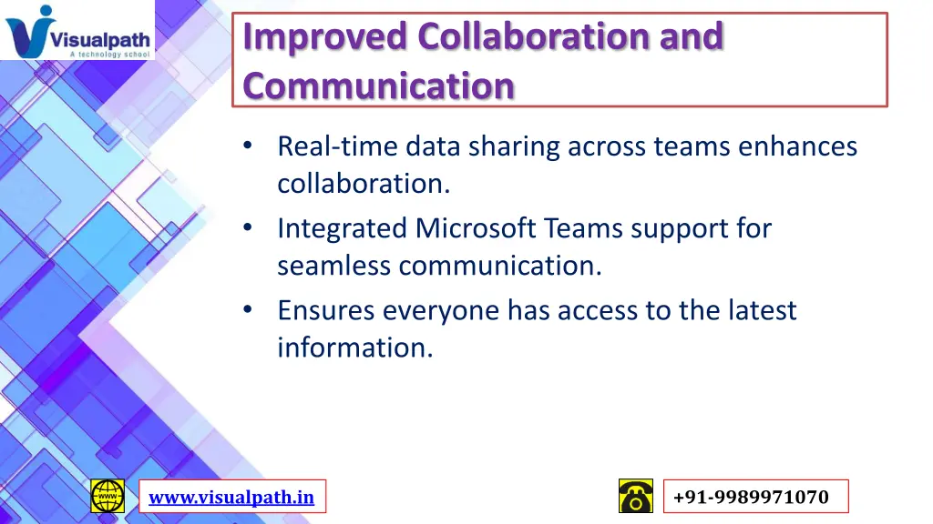 improved collaboration and communication