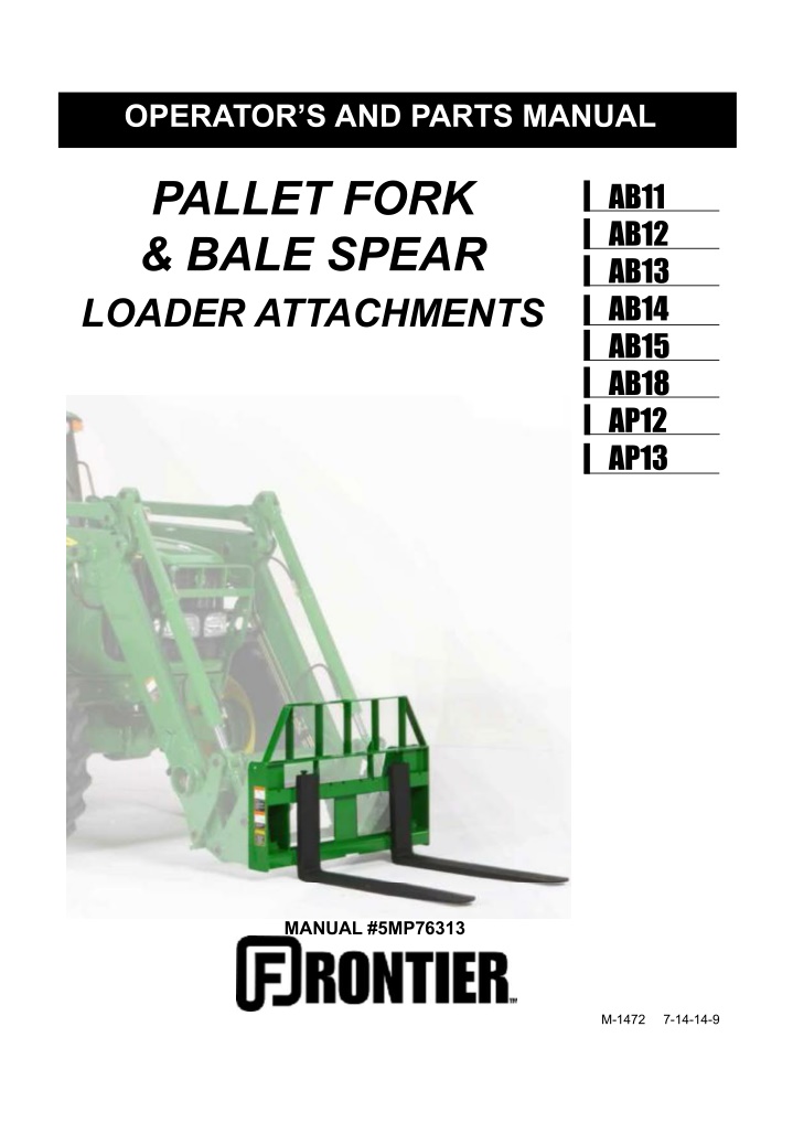 operator s and parts manual