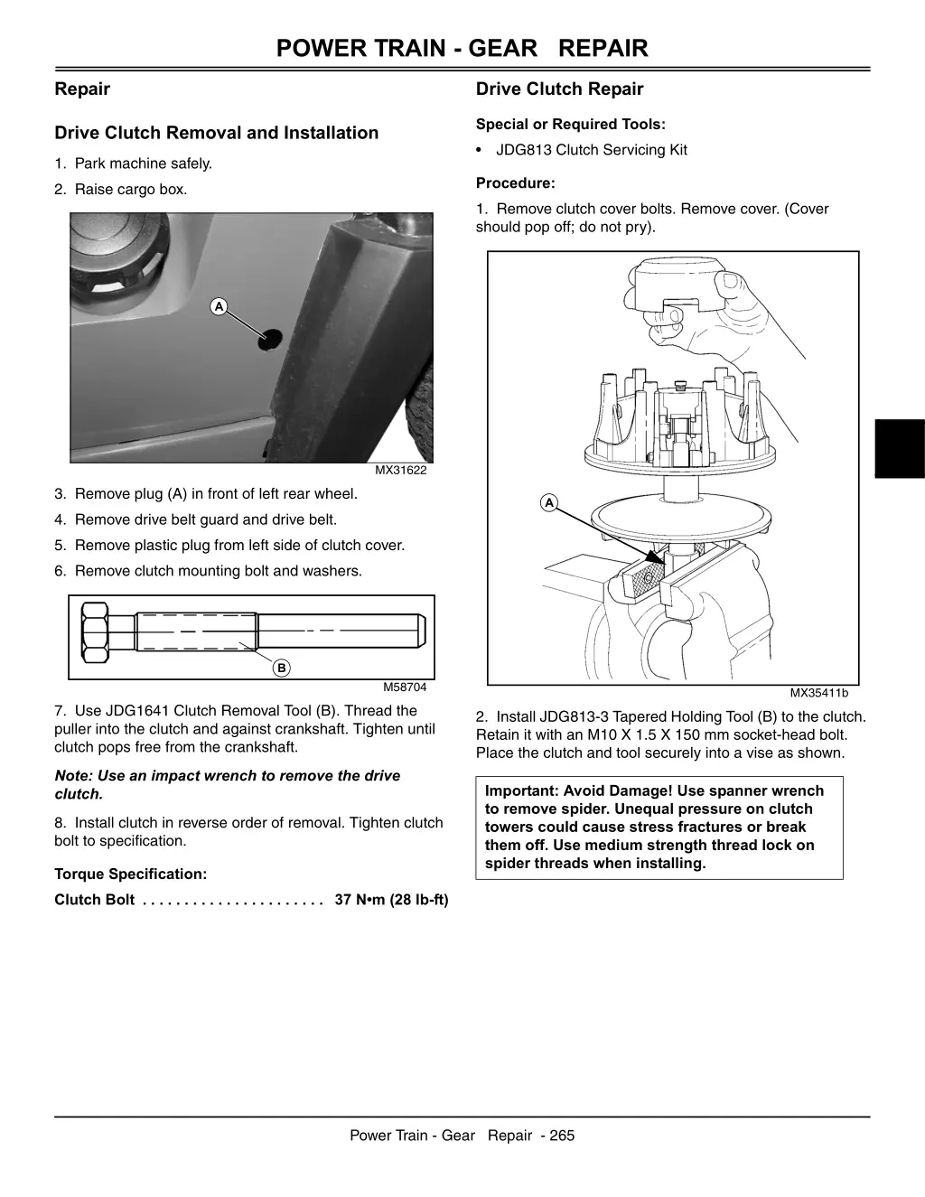 power train gear repair