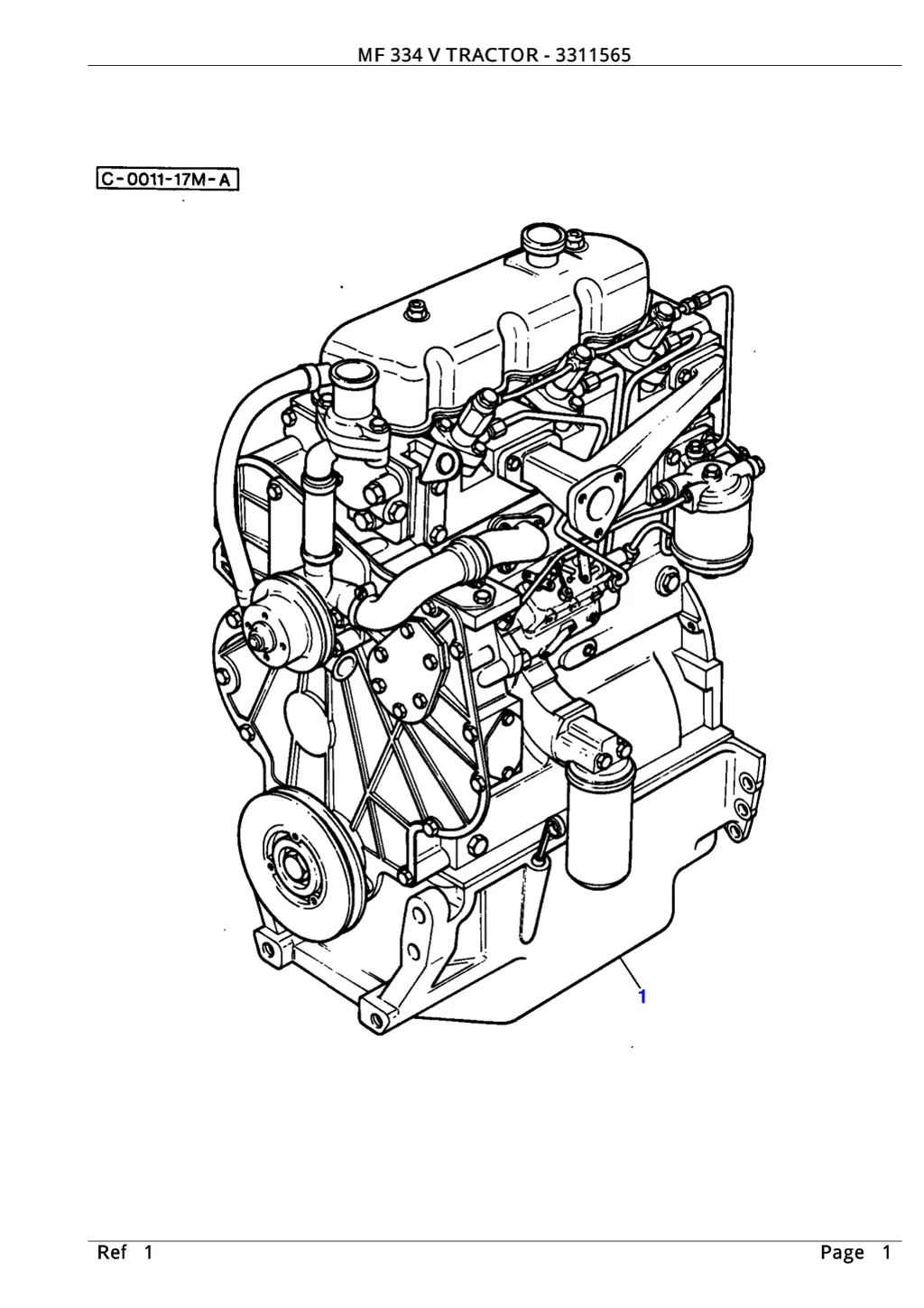 mf 334 v tractor 3311565 mf 334 v tractor 3311565