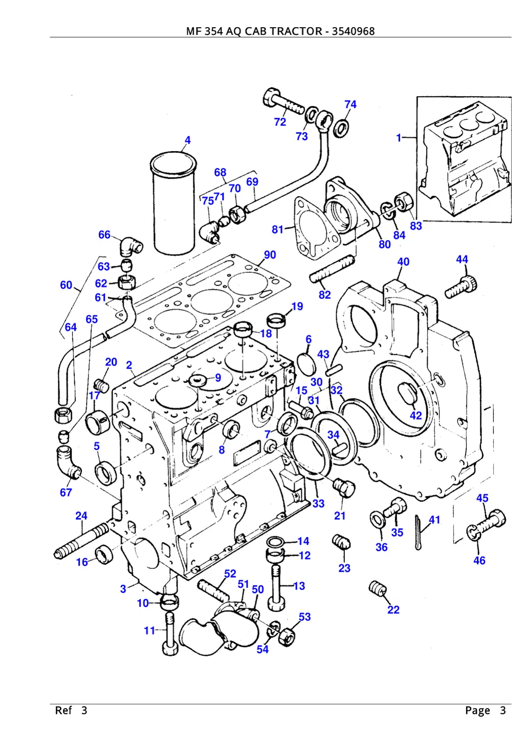 mf 354 aq cab tractor 3540968 2