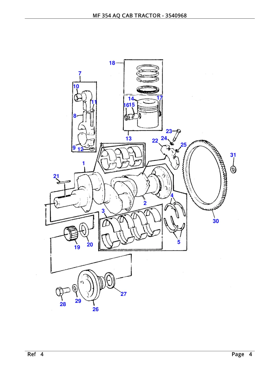 mf 354 aq cab tractor 3540968 3