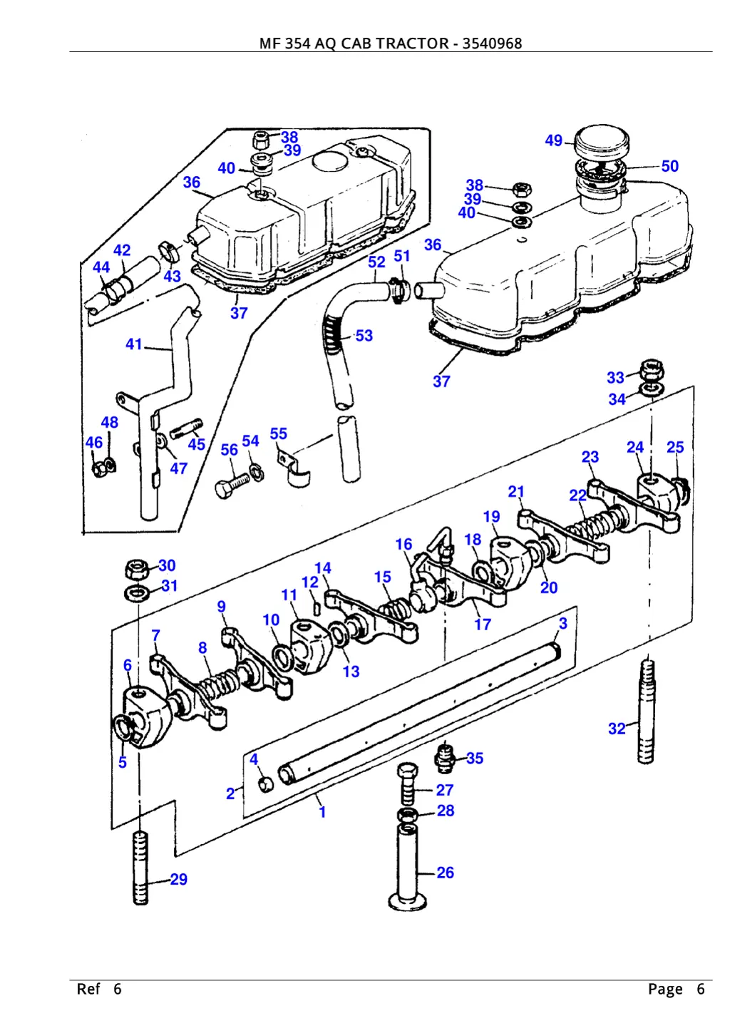 mf 354 aq cab tractor 3540968 5