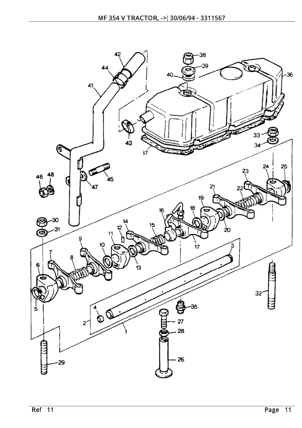 mf 354 v tractor 30 06 94 3311567 4