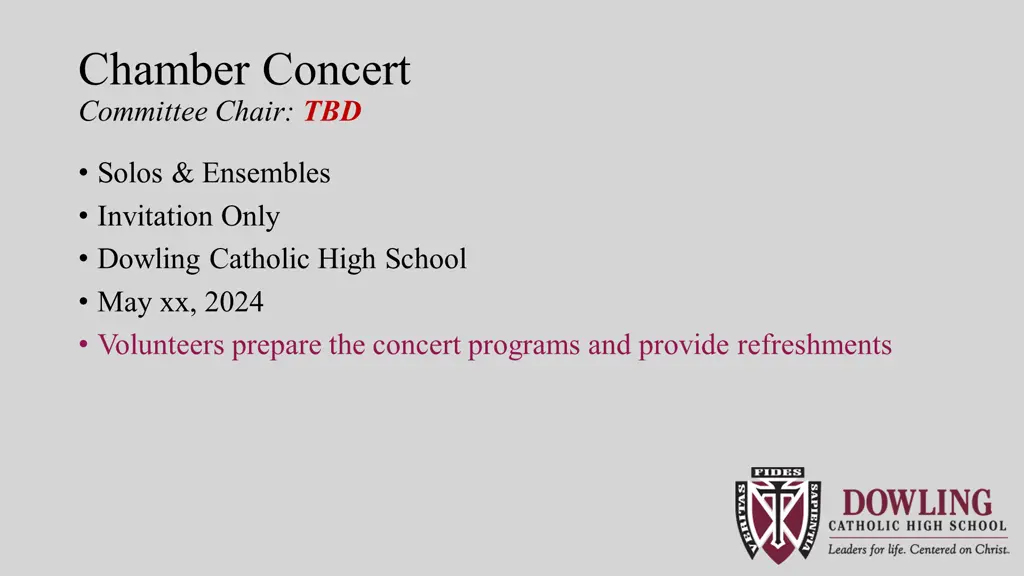 chamber concert committee chair tbd