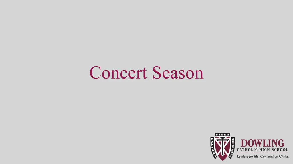 concert season