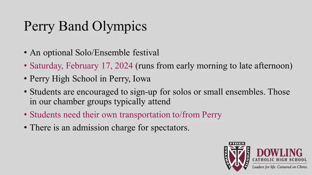 perry band olympics