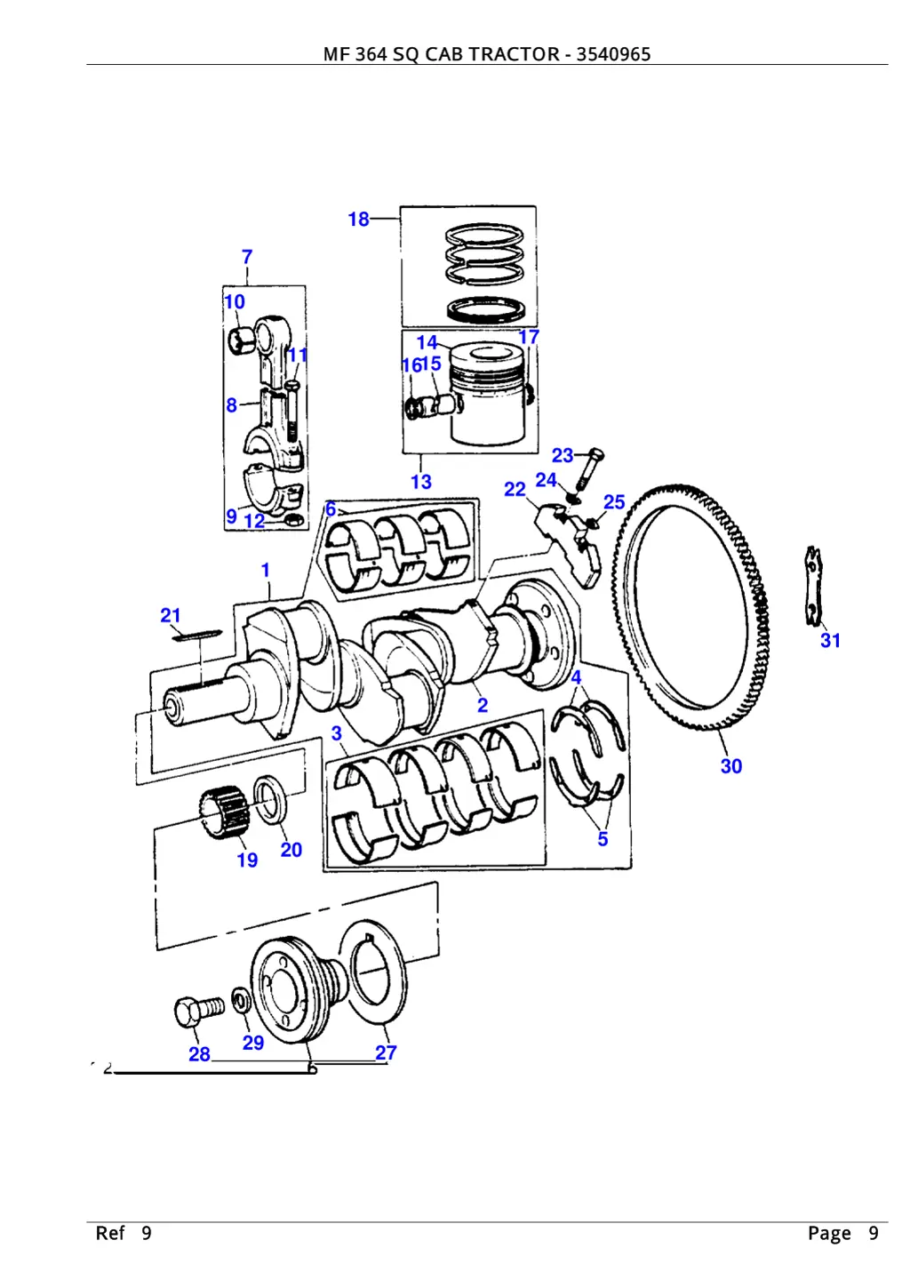 mf 364 sq cab tractor 3540965 8