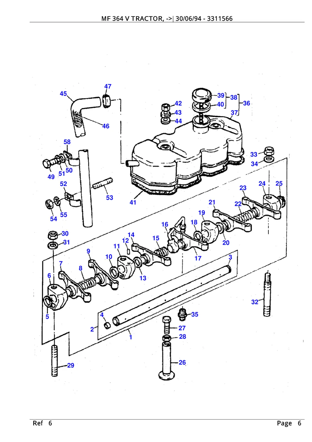 mf 364 v tractor 30 06 94 3311566 5