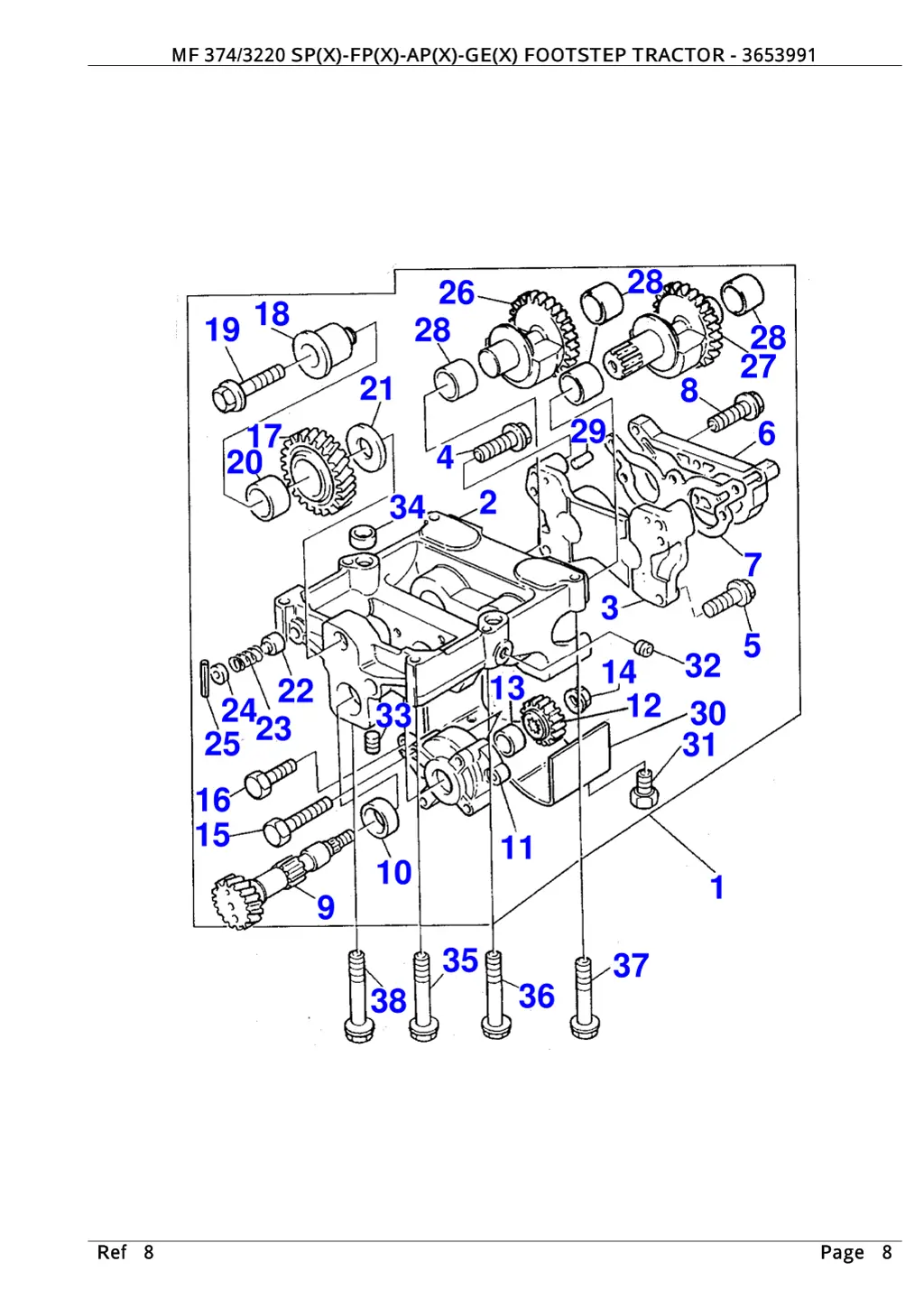 mf 374 3220 sp x fp x ap x ge x footstep tractor 5