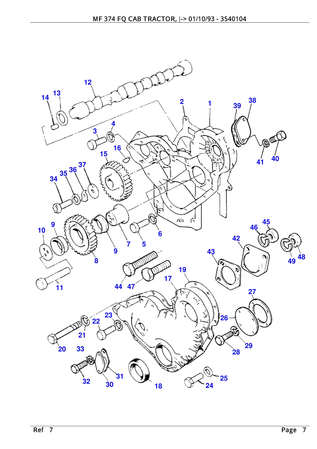 mf 374 fq cab tractor 01 10 93 3540104 6