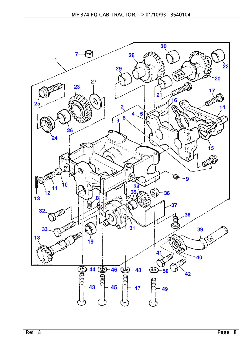 mf 374 fq cab tractor 01 10 93 3540104 7