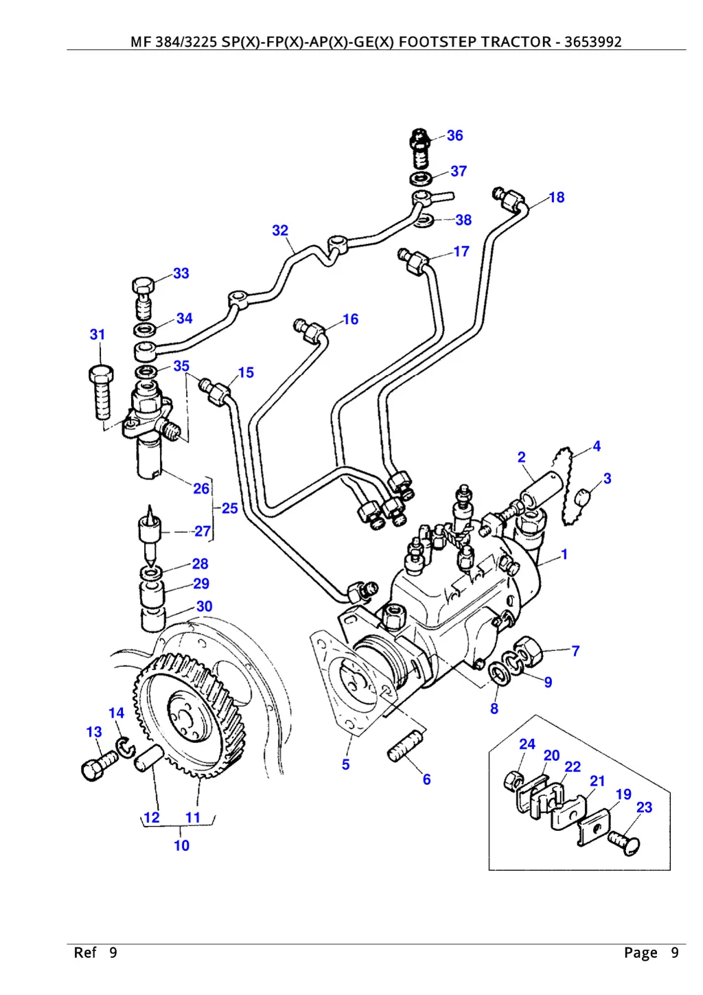 mf 384 3225 sp x fp x ap x ge x footstep tractor 8