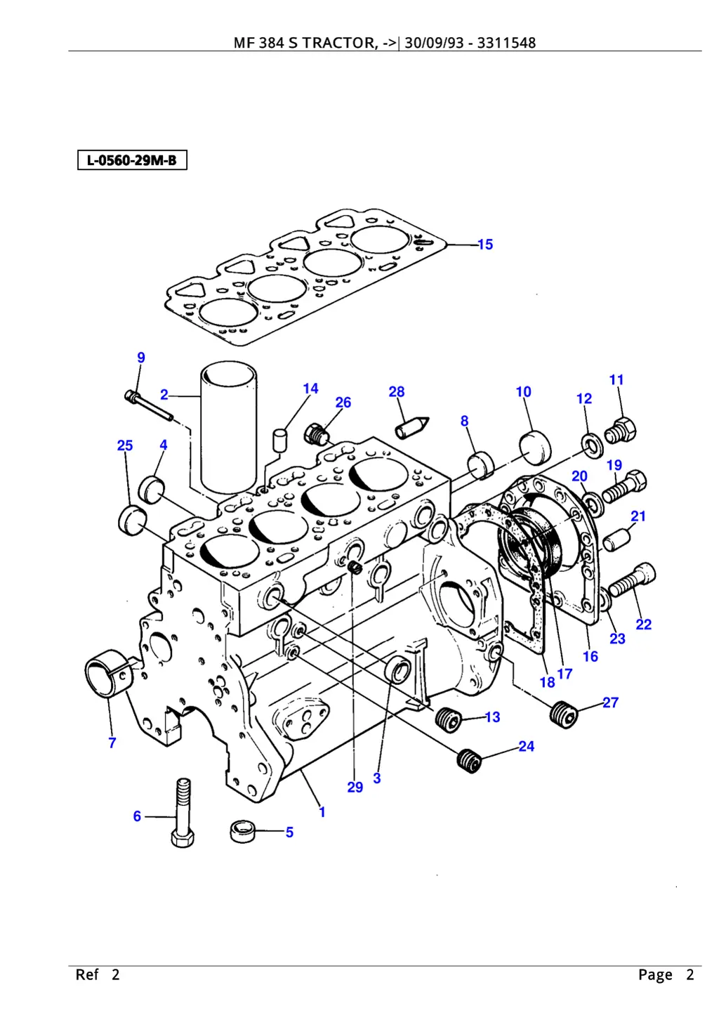 mf 384 s tractor 30 09 93 3311548 1