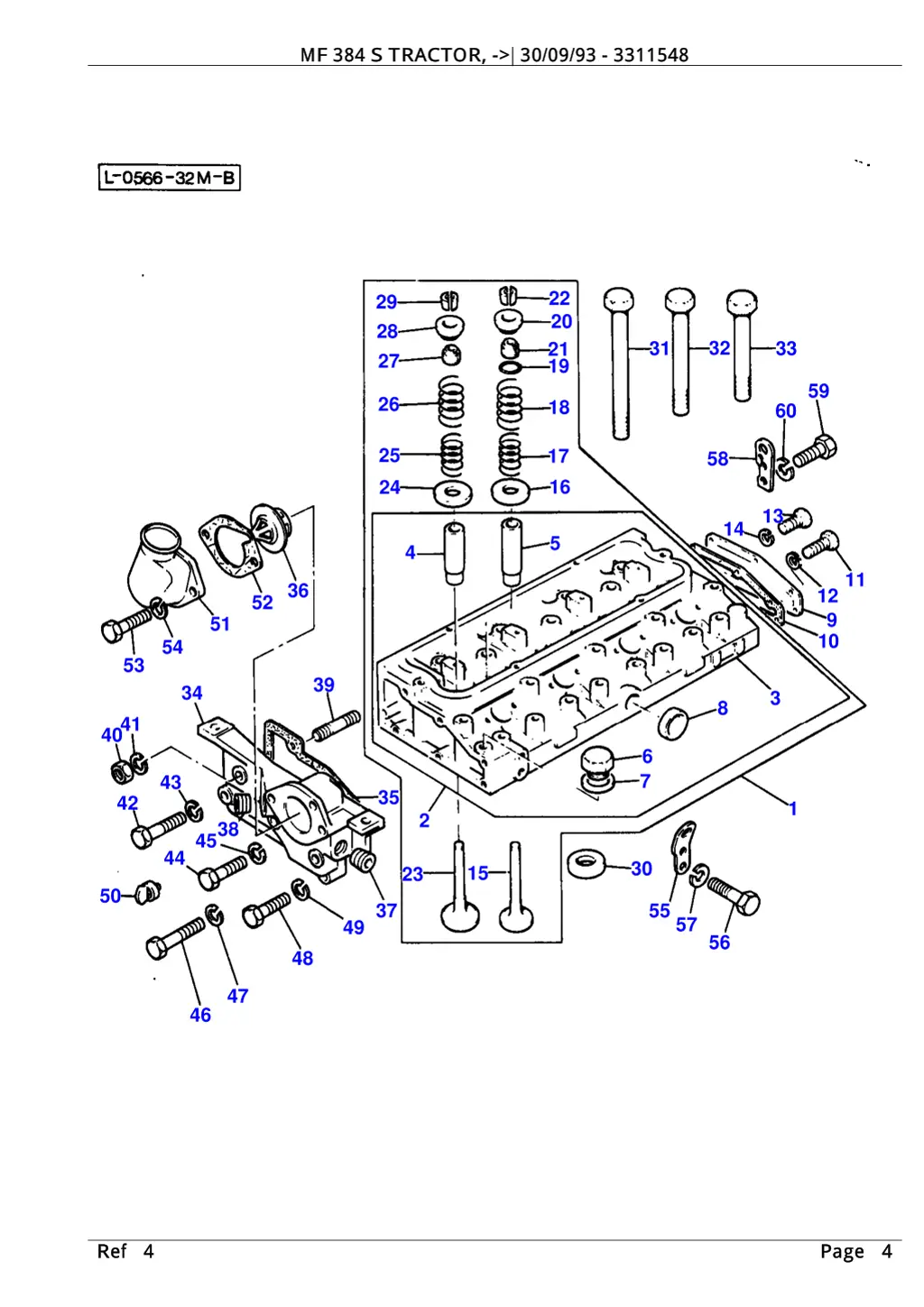 mf 384 s tractor 30 09 93 3311548 3