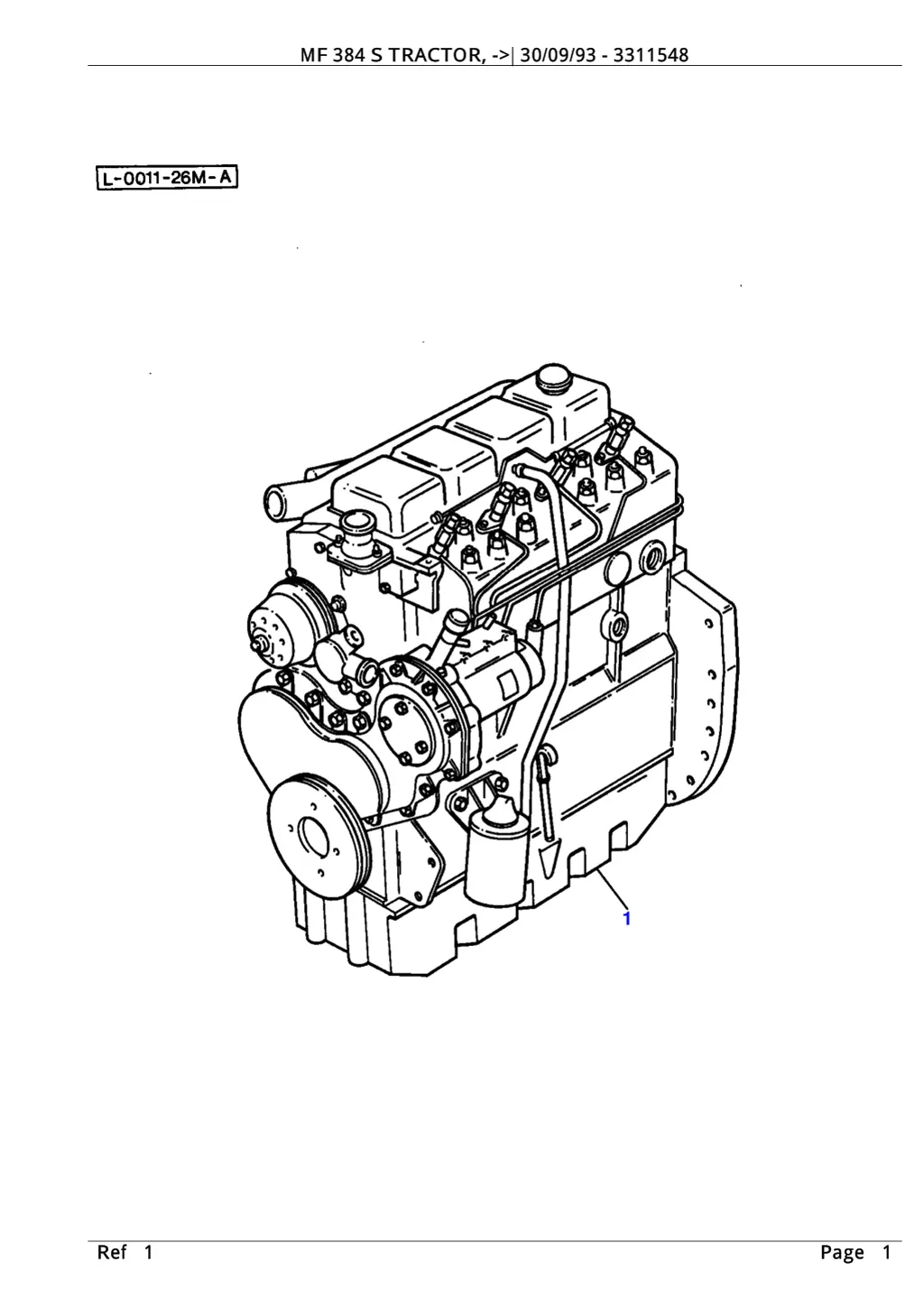 mf 384 s tractor 30 09 93 3311548