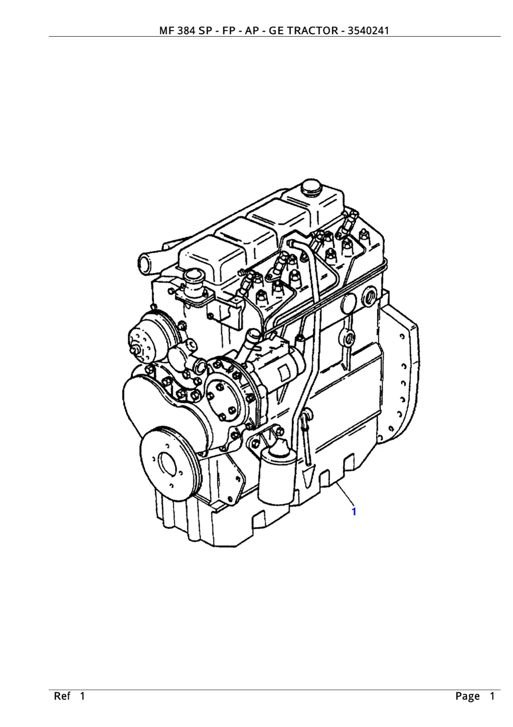 mf 384 sp fp ap ge tractor 3540241