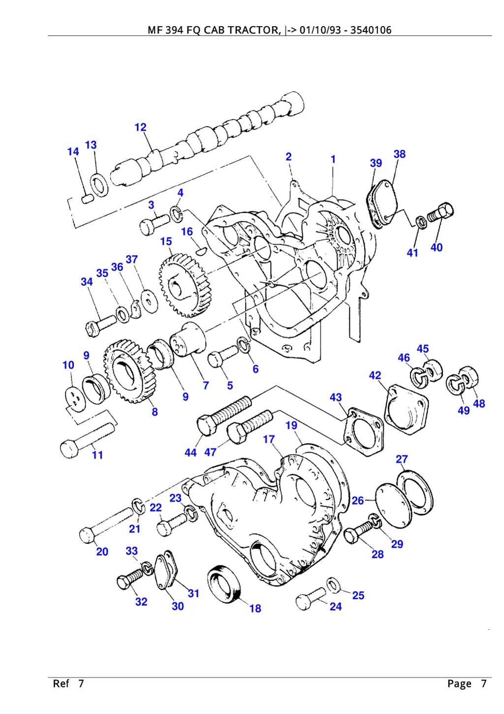 mf 394 fq cab tractor 01 10 93 3540106 6