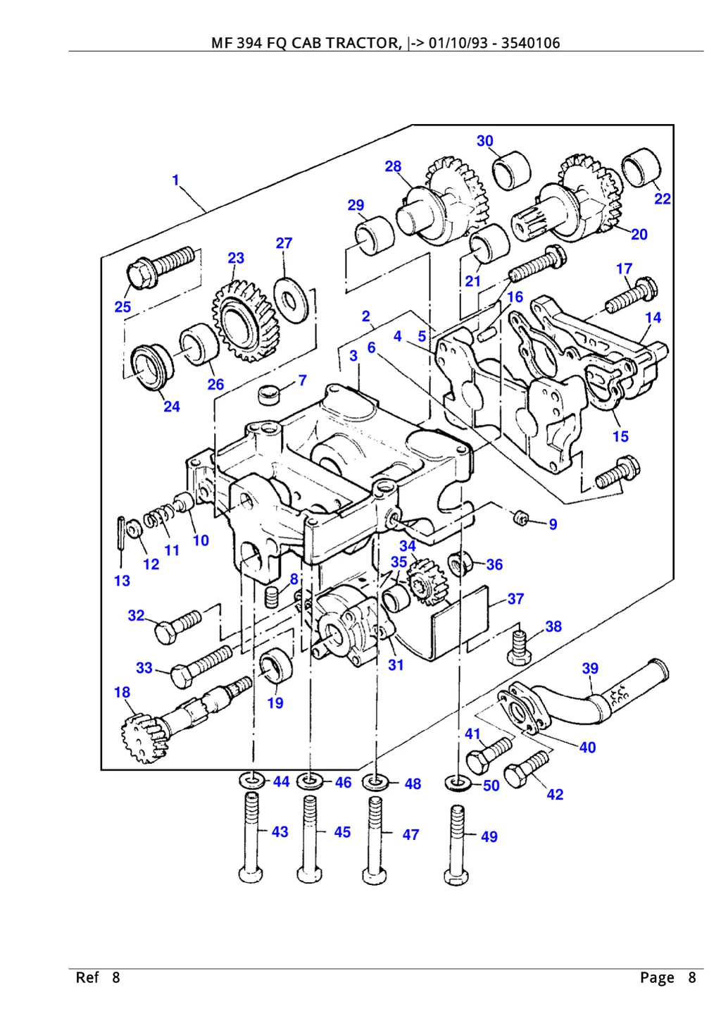 mf 394 fq cab tractor 01 10 93 3540106 7