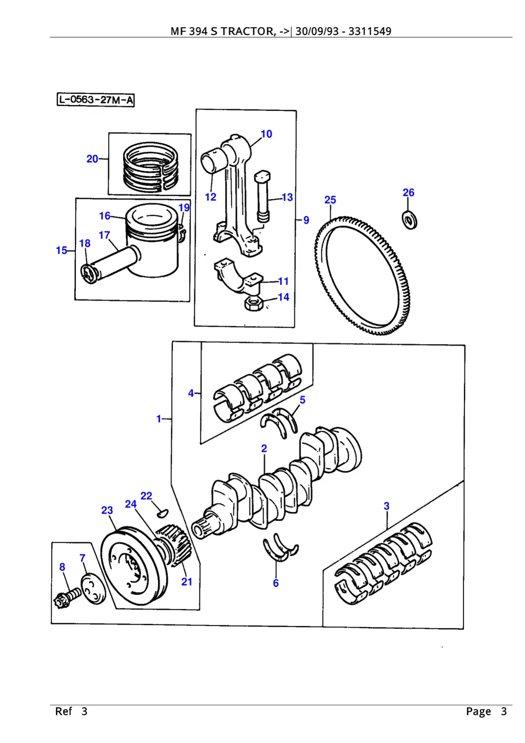 mf 394 s tractor 30 09 93 3311549 2