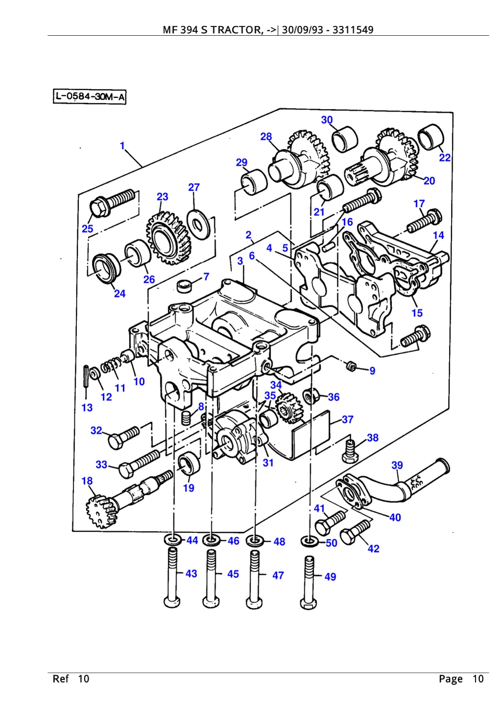 mf 394 s tractor 30 09 93 3311549 9