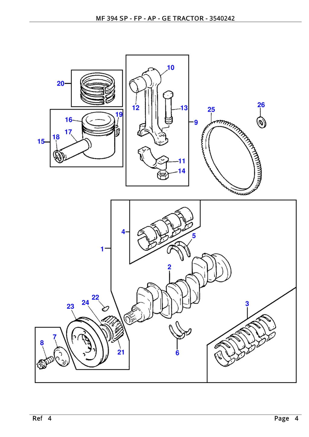 mf 394 sp fp ap ge tractor 3540242 3