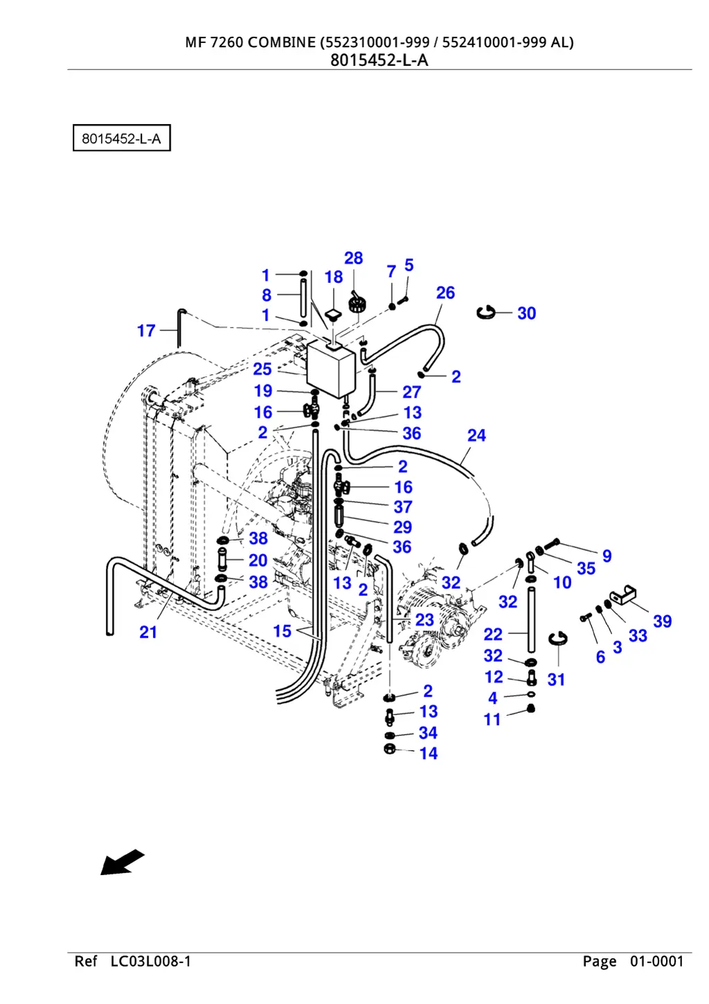 mf 7260 combine 552310001 999 552410001