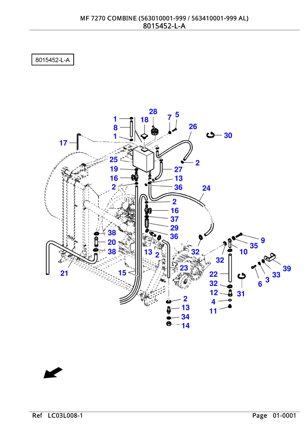 mf 7270 combine 563010001 999 563410001