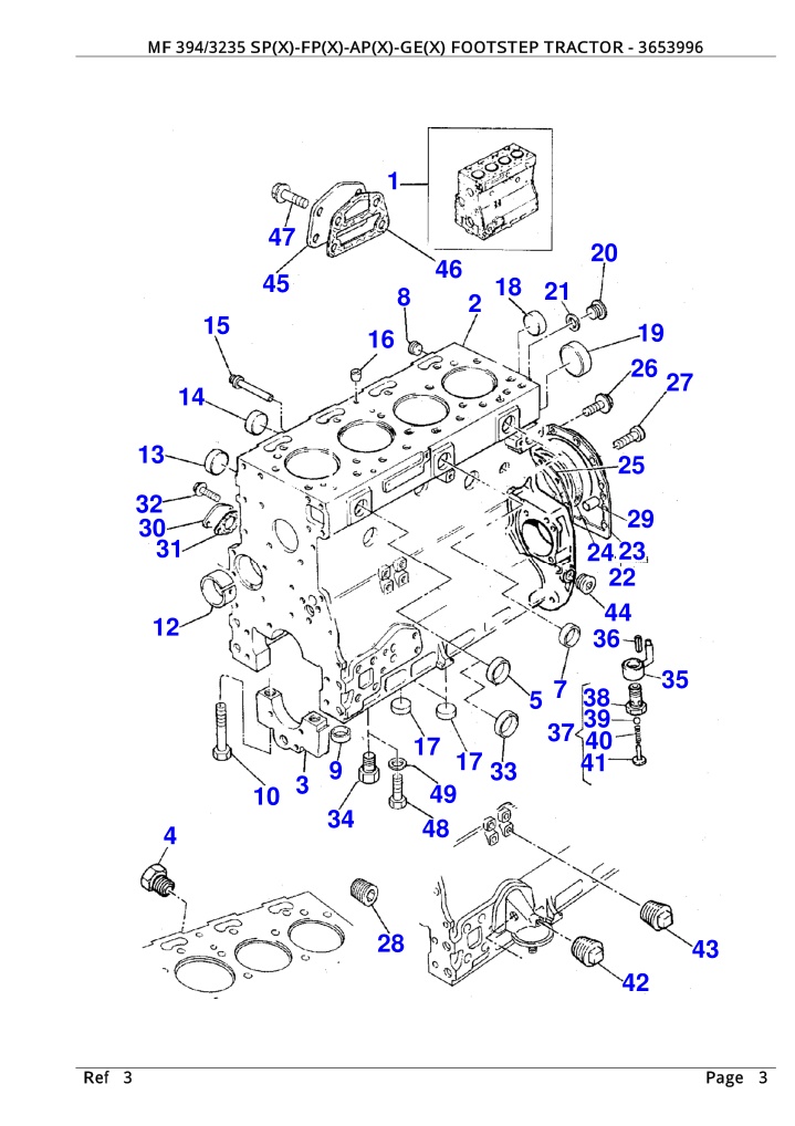 mf 394 3235 sp x fp x ap x ge x footstep tractor