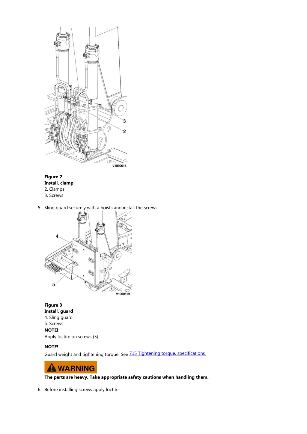 figure 2 install clamp 2 clamps 3 screws