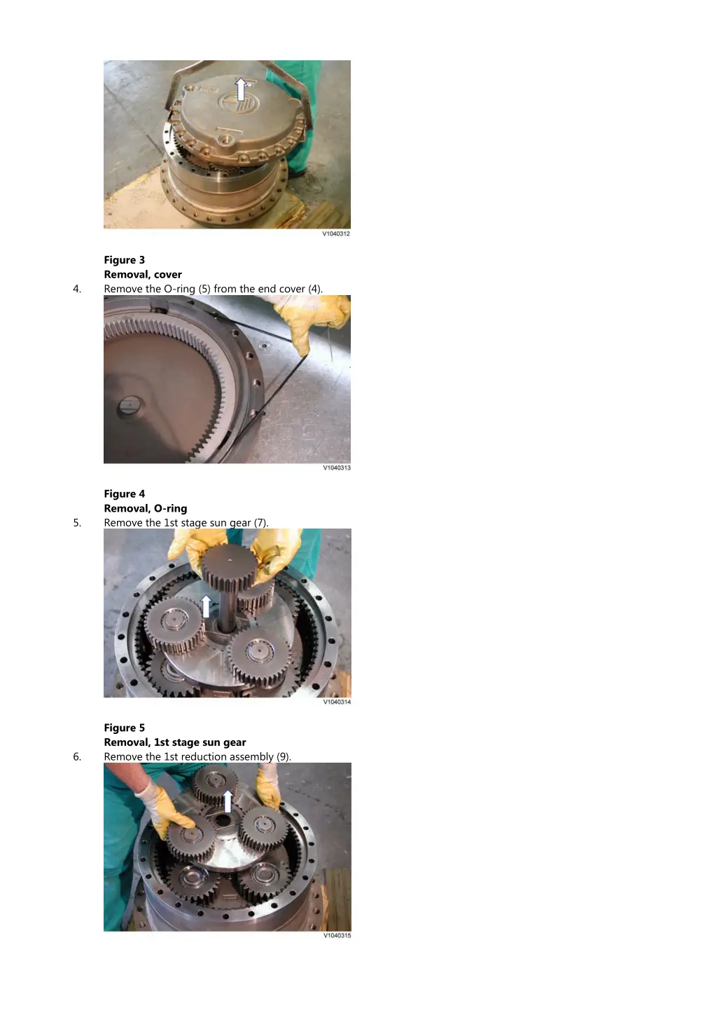 figure 3 removal cover remove the o ring 5 from