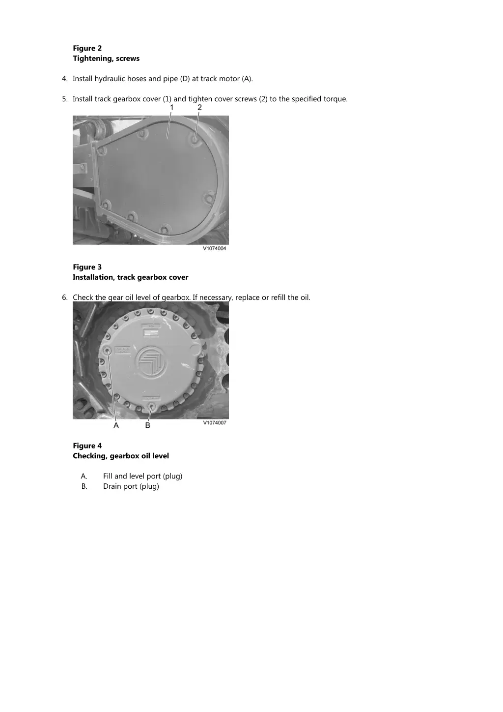 figure 2 tightening screws