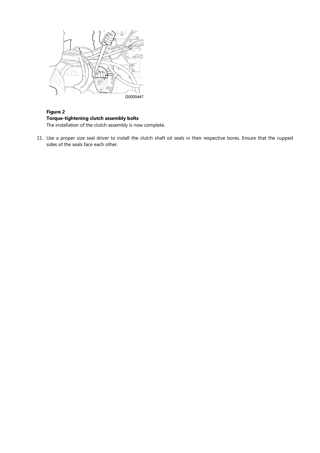 figure 2 torque tightening clutch assembly bolts