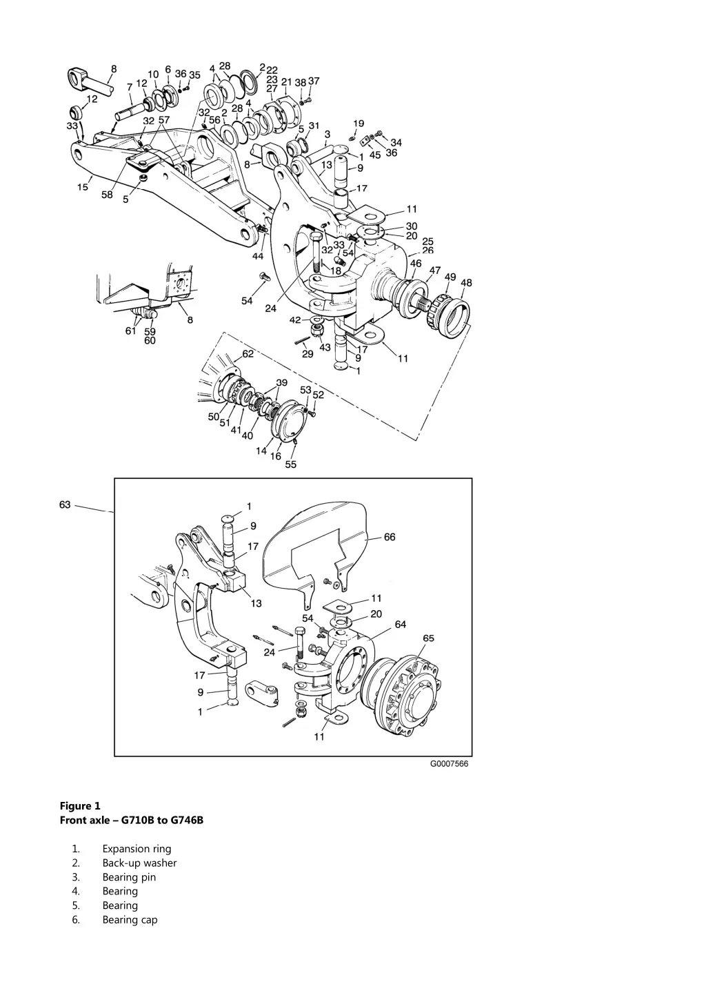 figure 1 front axle g710b to g746b