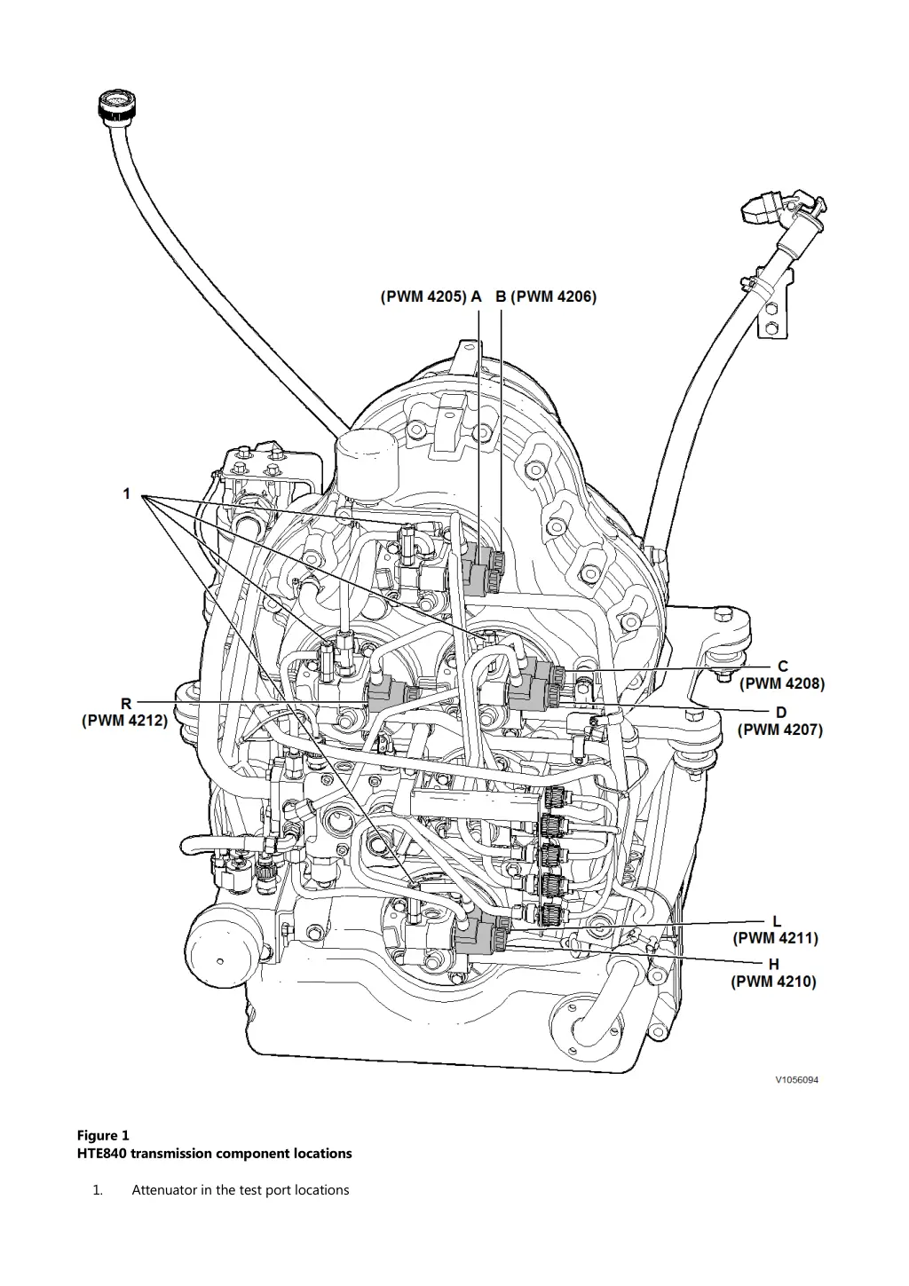 figure 1 hte840 transmission component locations