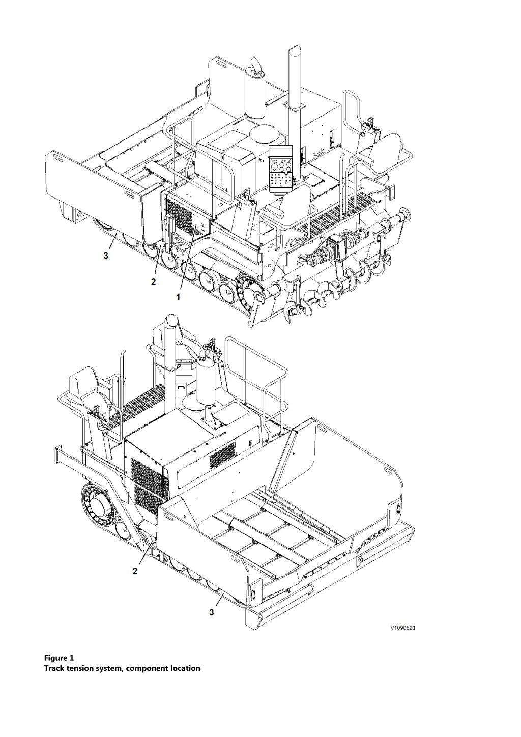 figure 1 track tension system component location