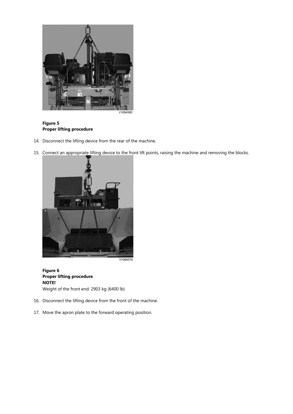 figure 5 proper lifting procedure