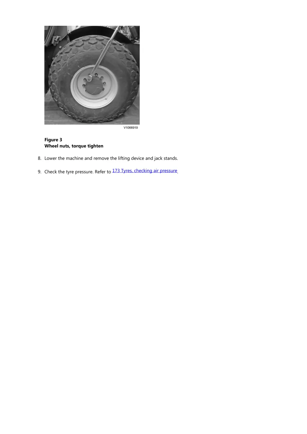 figure 3 wheel nuts torque tighten