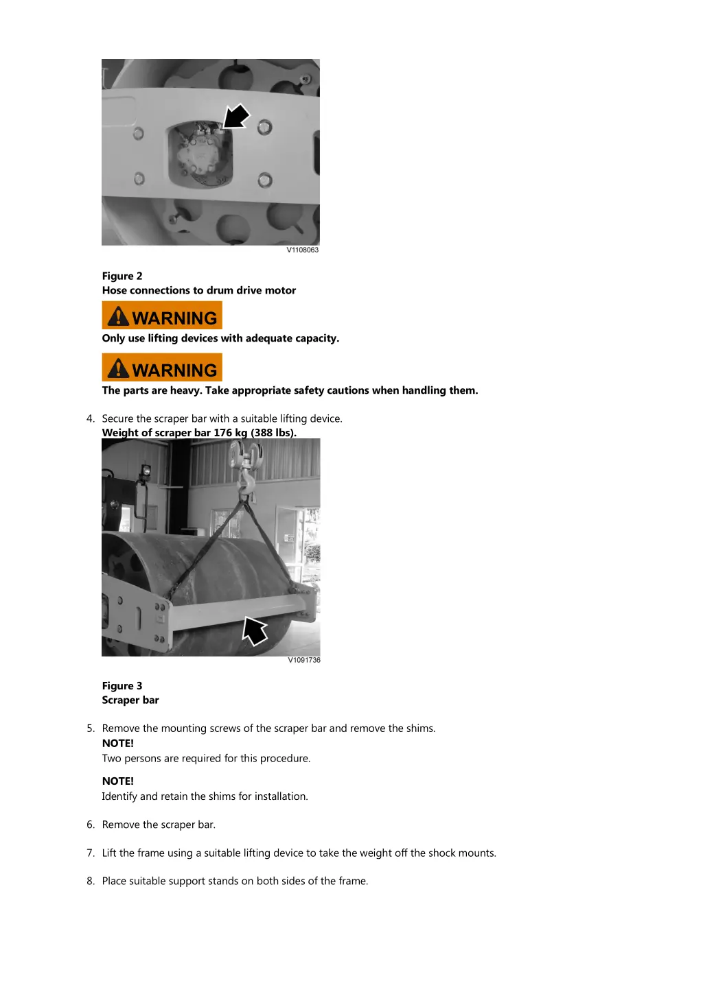 figure 2 hose connections to drum drive motor