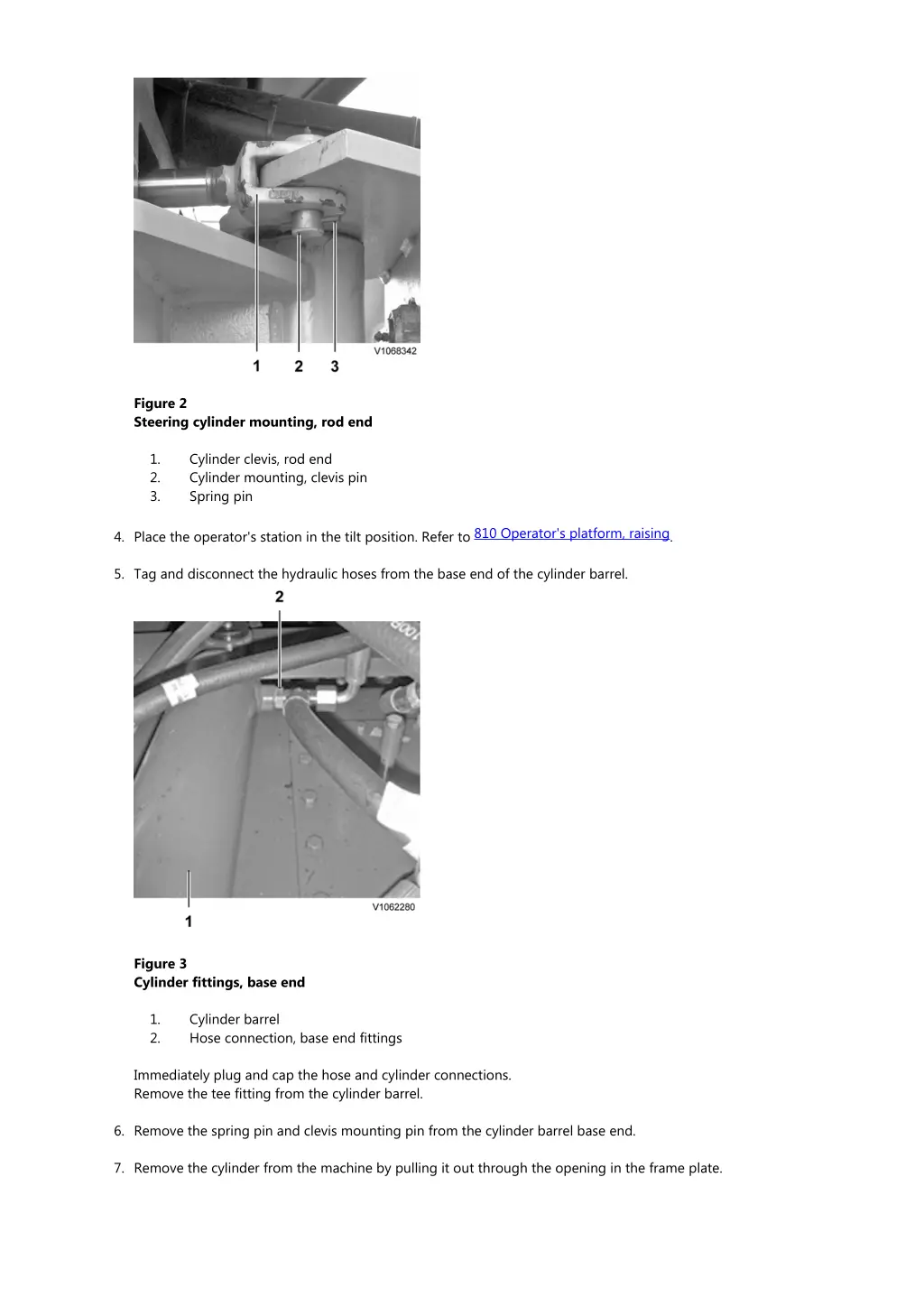 figure 2 steering cylinder mounting rod end