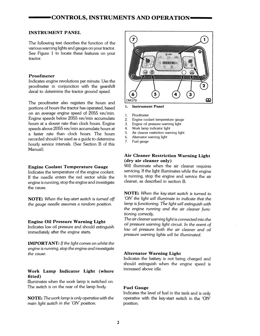 controls instruments and operation