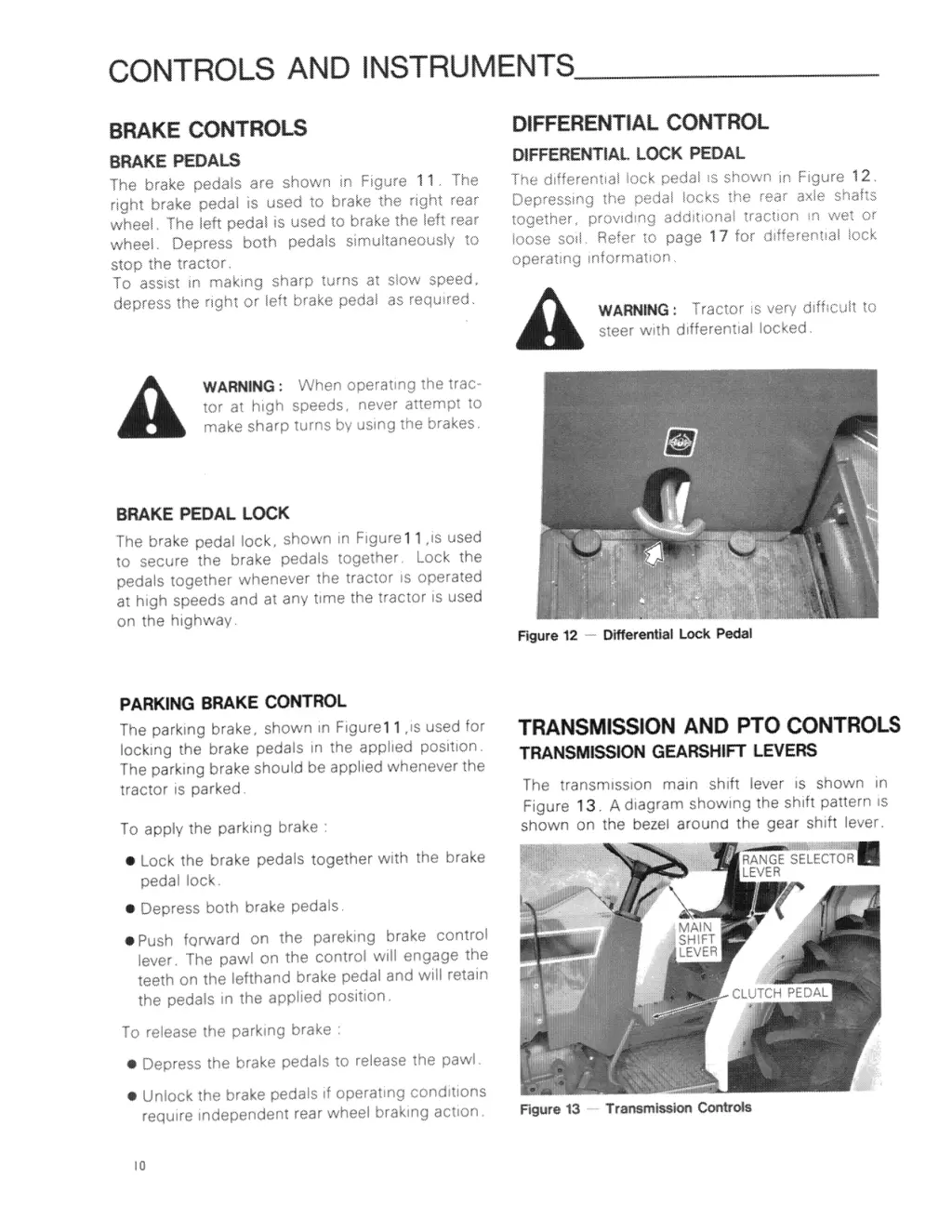 controls and ins truments