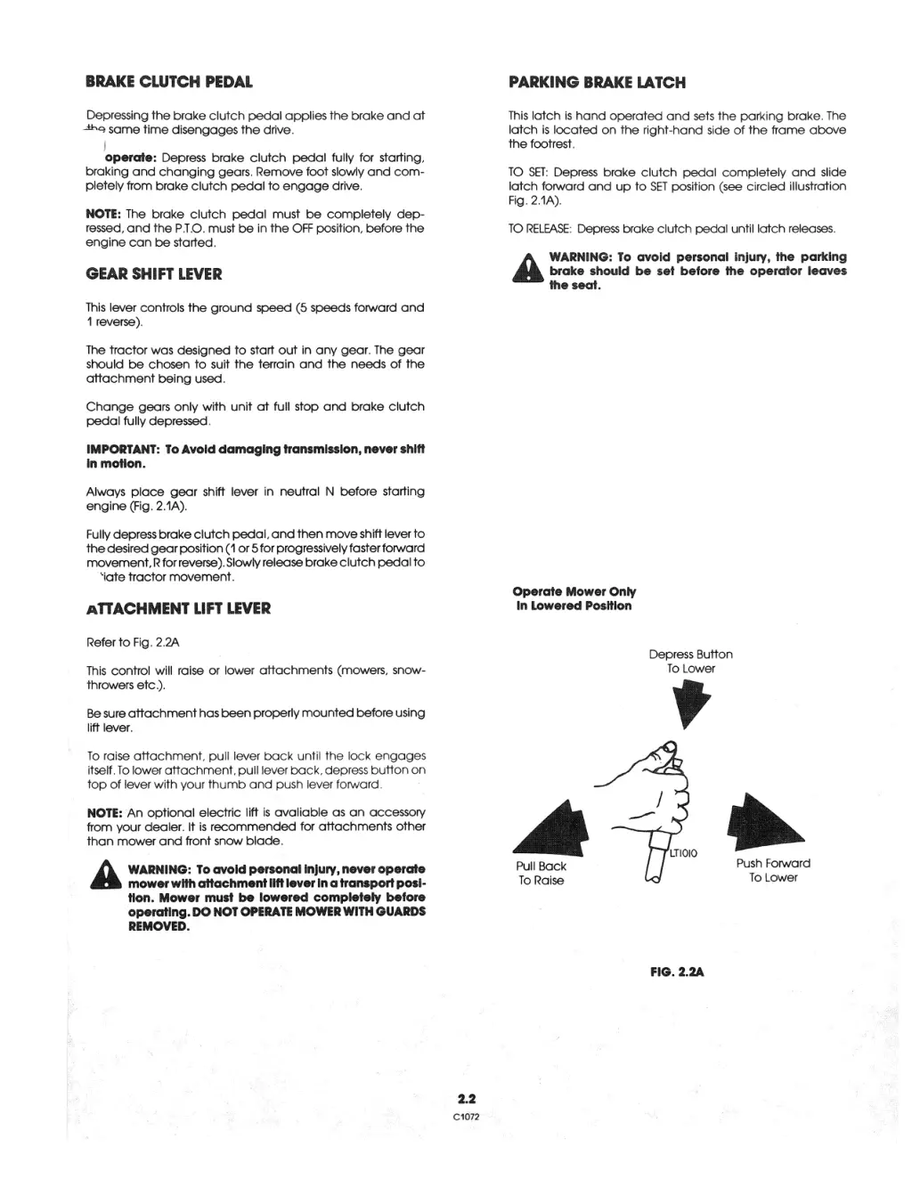 brake clutch pedal