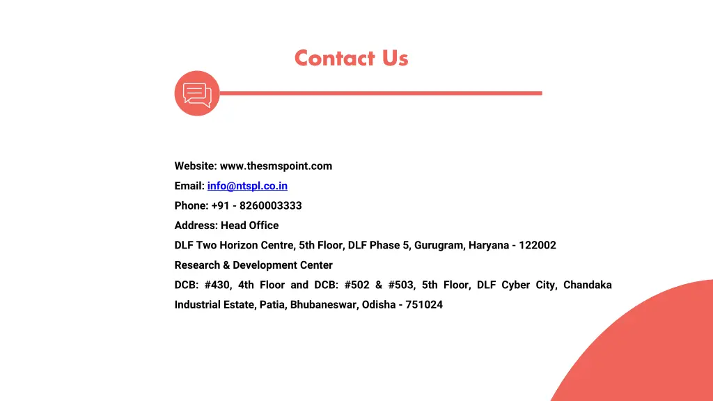 contact us