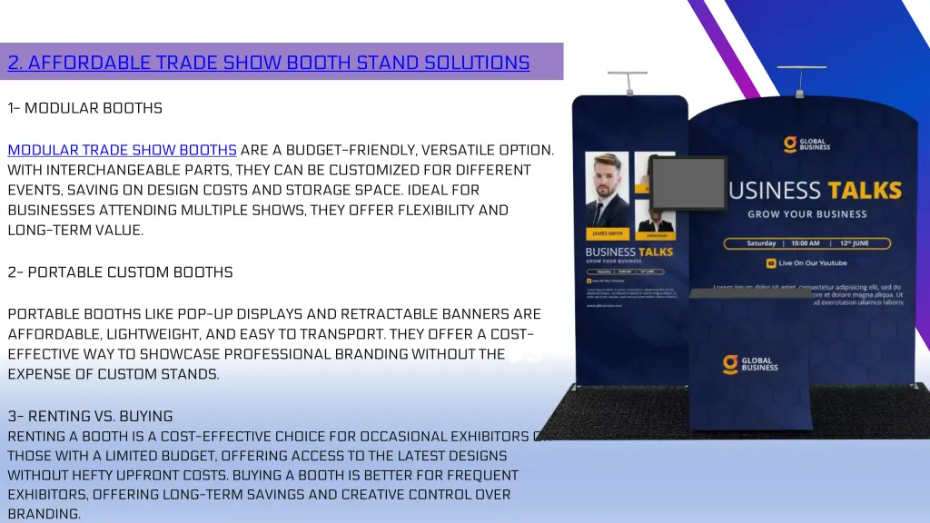 2 affordable trade show booth stand solutions