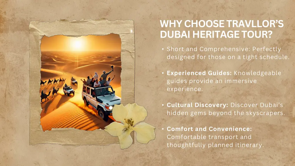 why choose travllor s dubai heritage tour