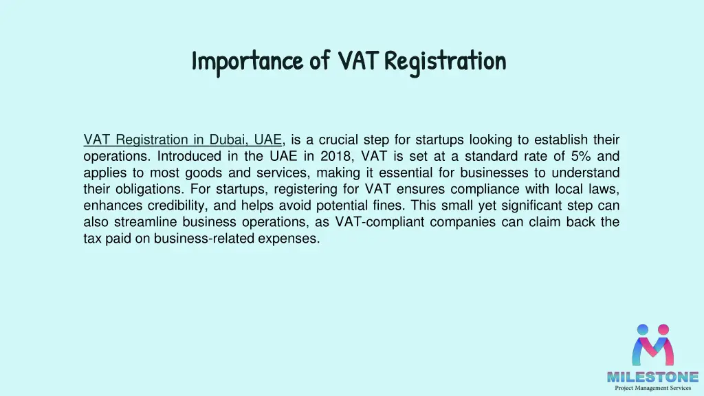 importance of vat registration importance