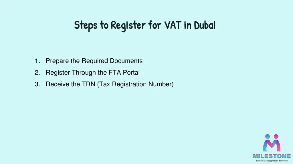 steps to register for vat in dubai steps